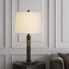 26" 3-way Summerfield Metal Table Lamp with Drum Hardback Shade Oil Rubbed - Cal Lighting