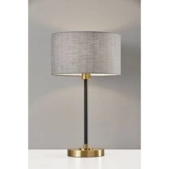 24" Bergen Collection Table Lamp Black - Adesso