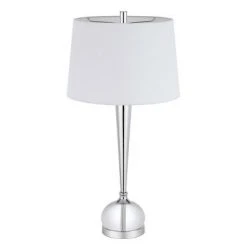 30" Metal/Crystal Table Lamp Set Brushed Steel - Cal Lighting 6 30" Metal/Crystal Table Lamp Set Brushed Steel - Cal Lighting -Desk Lamps sales shop unnamed file 3252