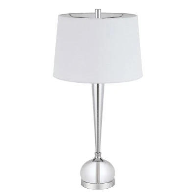 30" Metal/Crystal Table Lamp Set Brushed Steel - Cal Lighting 3 30" Metal/Crystal Table Lamp Set Brushed Steel - Cal Lighting - Image 3