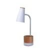 Wood Trim Desk Lamp (Includes LED Light Bulb) Brown/White - Merkury Innovations