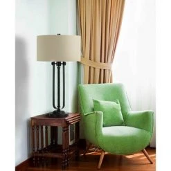 30" Adjustable Metal Latina Table Lamp Dark Bronze - Cal Lighting