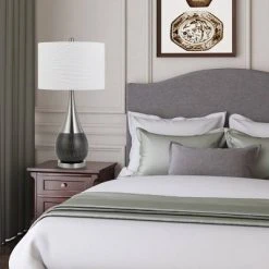 29" Pair od Metal Sorrento Laser Cut Table Lamps Charcoal - Cal Lighting