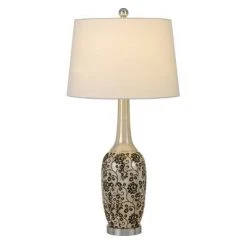 30" Paxton Ceramic Table Lamp with Taper Drum Hardback Fabric Shade Pearl - Cal Lighting 3 30" Paxton Ceramic Table Lamp with Taper Drum Hardback Fabric Shade Pearl - Cal Lighting -Desk Lamps sales shop unnamed file 3298