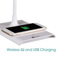 LED Power Up Desk Lamp Wireless Charging (Includes LED Light Bulb) White - OttLite -Desk Lamps sales shop unnamed file 333