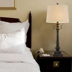 31.5" Resin Traditional Table Lamp Rustic Iron - Cal Lighting -Desk Lamps sales shop unnamed file 3349