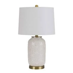 24" Ceramic Contemporary Table Lamp Ivory - Cal Lighting -Desk Lamps sales shop unnamed file 3353