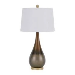 30" Metal Contemporary Table Lamp Taupe - Cal Lighting