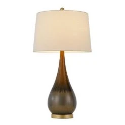 30" Metal Contemporary Table Lamp Taupe - Cal Lighting -Desk Lamps sales shop unnamed file 3356