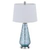 27" Glass Contemporary Table Lamp Blue - Cal Lighting