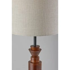 Elton Walnut Rubber Wood Table Lamp Black - Adesso -Desk Lamps sales shop unnamed file 3388