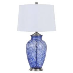 28" Glass Contemporary Table Lamp Blue - Cal Lighting 6 28" Glass Contemporary Table Lamp Blue - Cal Lighting -Desk Lamps sales shop unnamed file 3419