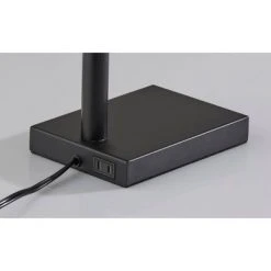 Flora Antique Brass Table Lamp Black - Adesso -Desk Lamps sales shop unnamed file 3425