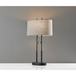 Duet Table Lamp Antique Bronze - Adesso 6 Duet Table Lamp Antique Bronze - Adesso -Desk Lamps sales shop unnamed file 3447