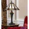 25" Tiffany Resin Table Lamp with Hand Cut Glass Shade - Cal Lighting