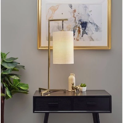 Reggie Table Lamp Antique Brass - Adesso 1 Reggie Table Lamp Antique Brass - Adesso