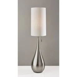 Christina Table Lamp Brushed Steel - Adesso