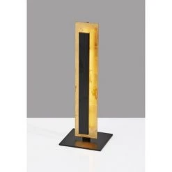 Hayden LED Table Lamp with Gold Foil (Includes LED Light Bulb) Black - Adesso -Desk Lamps sales shop unnamed file 3507