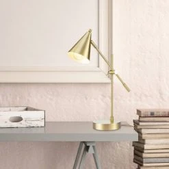 18" Tacoma Balance Arm Desk Lamp Matte Brass - Globe Electric -Desk Lamps sales shop unnamed file 351