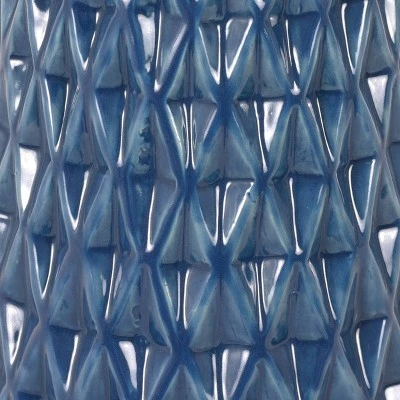 26.5" Set of Two Jameson Textured Ceramic Table Lamp Cobalt Blue - Decor Therapy 3 26.5" Set of Two Jameson Textured Ceramic Table Lamp Cobalt Blue - Decor Therapy - Image 3