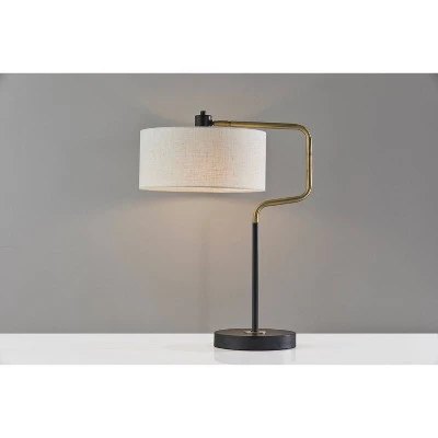 Jacob Table Lamp Black/Brass - Adesso 2 Jacob Table Lamp Black/Brass - Adesso - Image 2