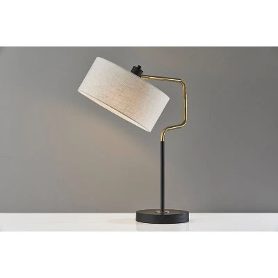 Jacob Table Lamp Black/Brass - Adesso 3 Jacob Table Lamp Black/Brass - Adesso - Image 3