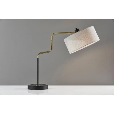Jacob Table Lamp Black/Brass - Adesso 4 Jacob Table Lamp Black/Brass - Adesso - Image 4