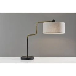 Jacob Table Lamp Black/Brass - Adesso 16 Jacob Table Lamp Black/Brass - Adesso -Desk Lamps sales shop unnamed file 3561
