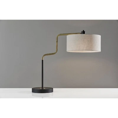 Jacob Table Lamp Black/Brass - Adesso 6 Jacob Table Lamp Black/Brass - Adesso - Image 6