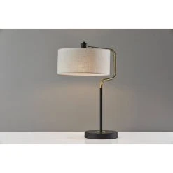 Jacob Table Lamp Black/Brass - Adesso 17 Jacob Table Lamp Black/Brass - Adesso -Desk Lamps sales shop unnamed file 3562