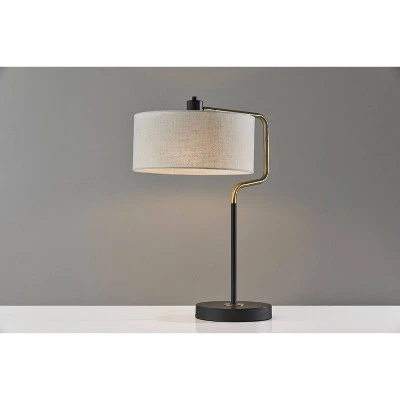 Jacob Table Lamp Black/Brass - Adesso 7 Jacob Table Lamp Black/Brass - Adesso - Image 7