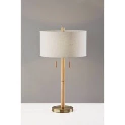 Madeline Table Lamp Natural Rubberwood Antique Brass - Adesso 6 Madeline Table Lamp Natural Rubberwood Antique Brass - Adesso -Desk Lamps sales shop unnamed file 3571