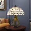 20" Tiffany Table Lamp with Hand Cut Stained Glass Shade Dark Bronze - Cal Lighting