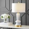JONATHAN Y 27" LED Ceramic/Iron Contemporary Glam Table Lamp - JONATHAN Y White