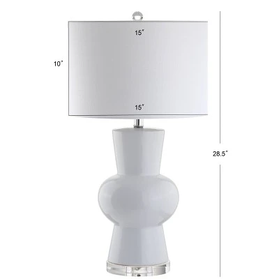 JONATHAN Y 28.5" Ceramic Julia Table Lamp (Includes Energy Efficient Light Bulb) - JONATHAN Y Orange 3 JONATHAN Y 28.5" Ceramic Julia Table Lamp (Includes Energy Efficient Light Bulb) - JONATHAN Y Orange - Image 3