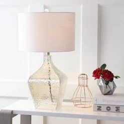 JONATHAN Y 26" Glass Jane Table Lamp (Includes LED Light Bulb) Clear - JONATHAN Y