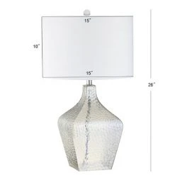 JONATHAN Y 26" Glass Jane Table Lamp (Includes LED Light Bulb) Clear - JONATHAN Y -Desk Lamps sales shop unnamed file 3602