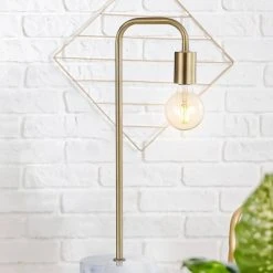 JONATHAN Y 20.5" Metal/Marble Minimalist Glam Pipe Table Lamp (Includes LED Light Bulb) Brass - Jonathan Y 7 JONATHAN Y 20.5" Metal/Marble Minimalist Glam Pipe Table Lamp (Includes LED Light Bulb) Brass - Jonathan Y -Desk Lamps sales shop unnamed file 3606