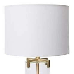26.5" Glass Table Lamp Gold - 3R Studios