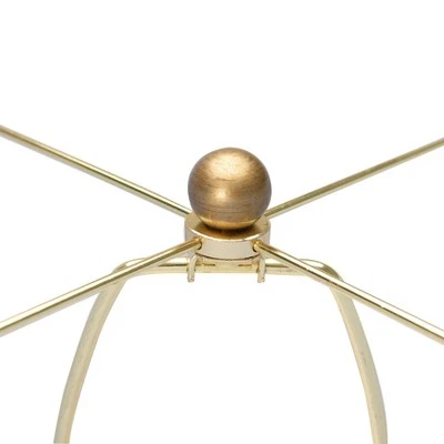 26.5" Glass Table Lamp Gold - 3R Studios 3 26.5" Glass Table Lamp Gold - 3R Studios - Image 3