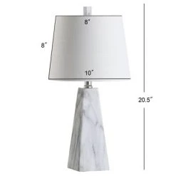 JONATHAN Y 20.5" Owen Resin Table Lamp (Includes LED Light Bulb) White - JONATHAN Y -Desk Lamps sales shop unnamed file 3655