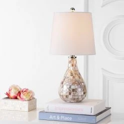 JONATHAN Y 20.5" Mona Mini Table Lamp (Includes Energy Efficient Light Bulb) - JONATHAN Y Ivory