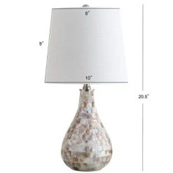 JONATHAN Y 20.5" Mona Mini Table Lamp (Includes Energy Efficient Light Bulb) - JONATHAN Y Ivory -Desk Lamps sales shop unnamed file 3658