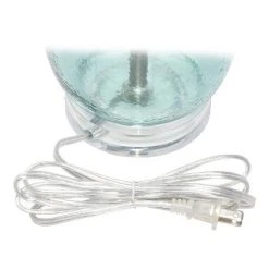 Glass Table Lamp with White Drum Shade Blue - Lalia Home -Desk Lamps sales shop unnamed file 3695