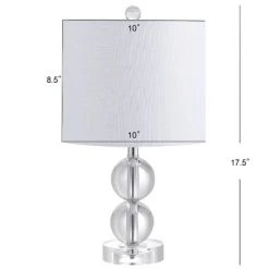 JONATHAN Y 17.5" Crystal Brooklyn Table Lamp (Includes LED Light Bulb) Clear - JONATHAN Y -Desk Lamps sales shop unnamed file 3733