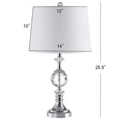JONATHAN Y 25.5" Crystal/Metal Channing Table Lamp (Includes LED Light Bulb) Clear - JONATHAN Y -Desk Lamps sales shop unnamed file 3736