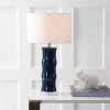 JONATHAN Y 26.5" Ceramic Tiki Table Lamp (Includes Energy Efficient Light Bulb) - JONATHAN Y Blue