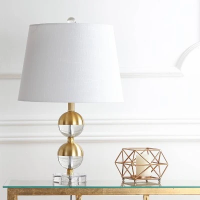 JONATHAN Y 23" Jules Crystal Mini Table Lamp (Includes LED Light Bulb) Brass - Jonathan Y 2 JONATHAN Y 23" Jules Crystal Mini Table Lamp (Includes LED Light Bulb) Brass - Jonathan Y - Image 2