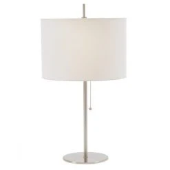 Simplistic Table Lamp Brushed Steel - Fangio Lighting