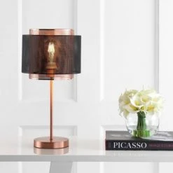 JONATHAN Y 19.7" Tribeca Metal Table Lamp (Includes LED Light Bulb) Copper - JONATHAN Y